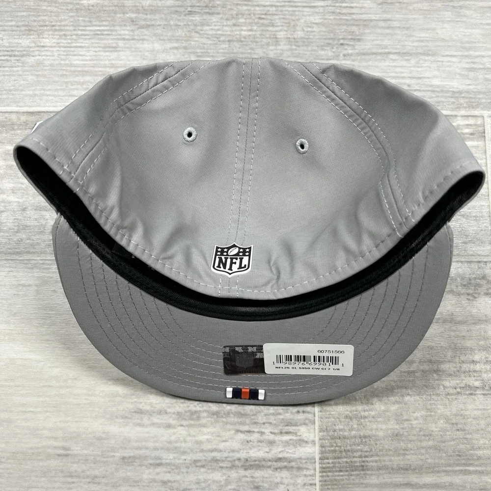 Cincinnati Bengals New Era 2025 NFL Sideline 59FIFTY‎ Fitted Hat Cap Gray 7 1/8